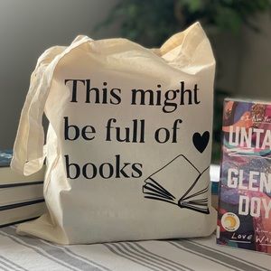 Bookish Canvas Tote Bag - Brand New